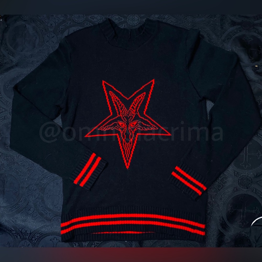(SOLD) RARE 2001 Charm School Dropouts Baphomet Sweater